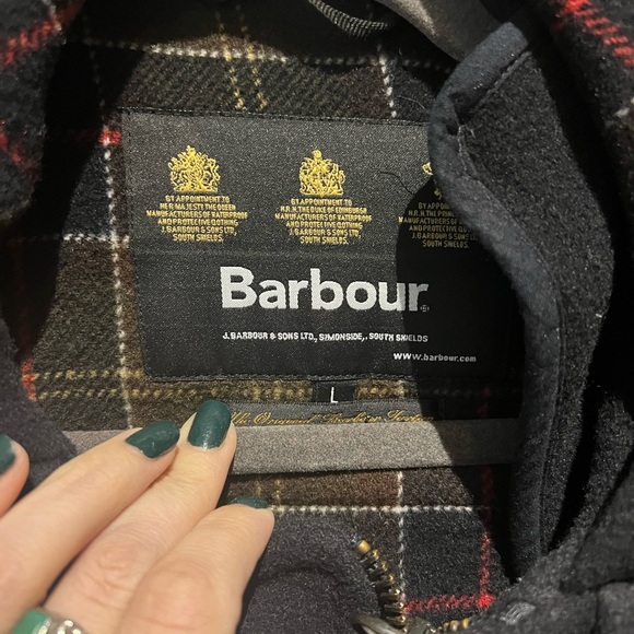 EUC Men’s Barbour Wool Trench - Picture 4 of 4